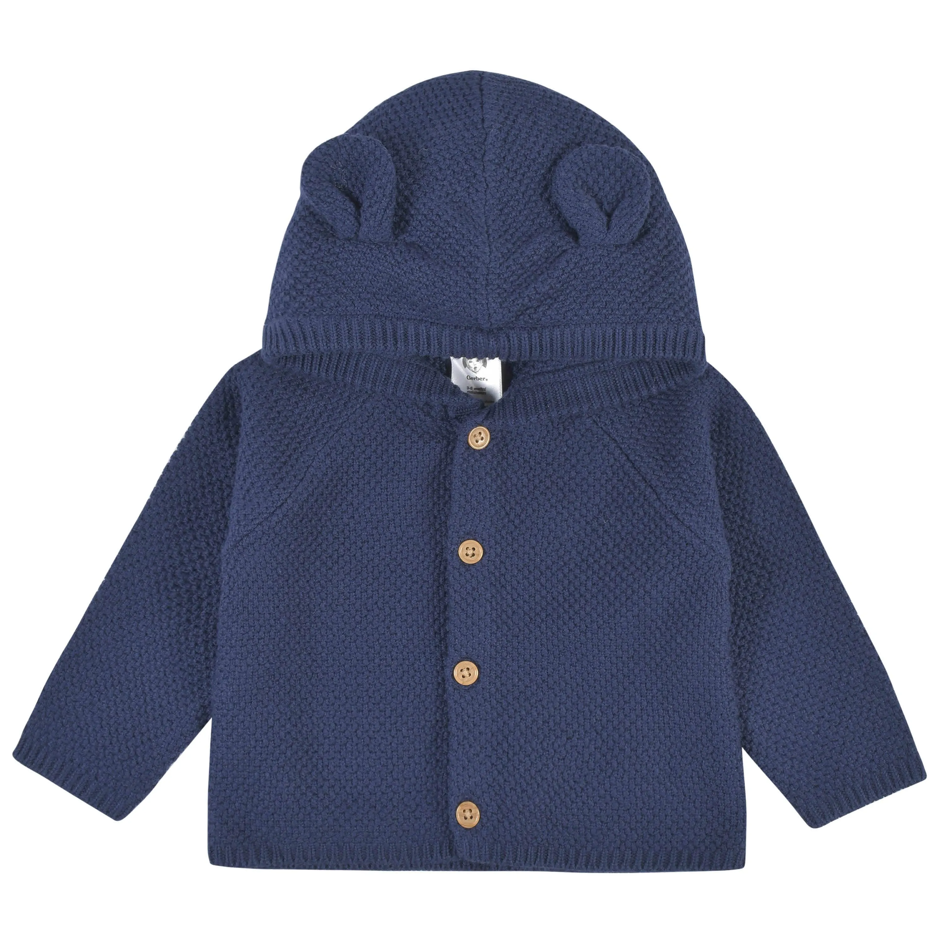 3-Piece Baby Boys Navy Knit Outfit & Blanket Set