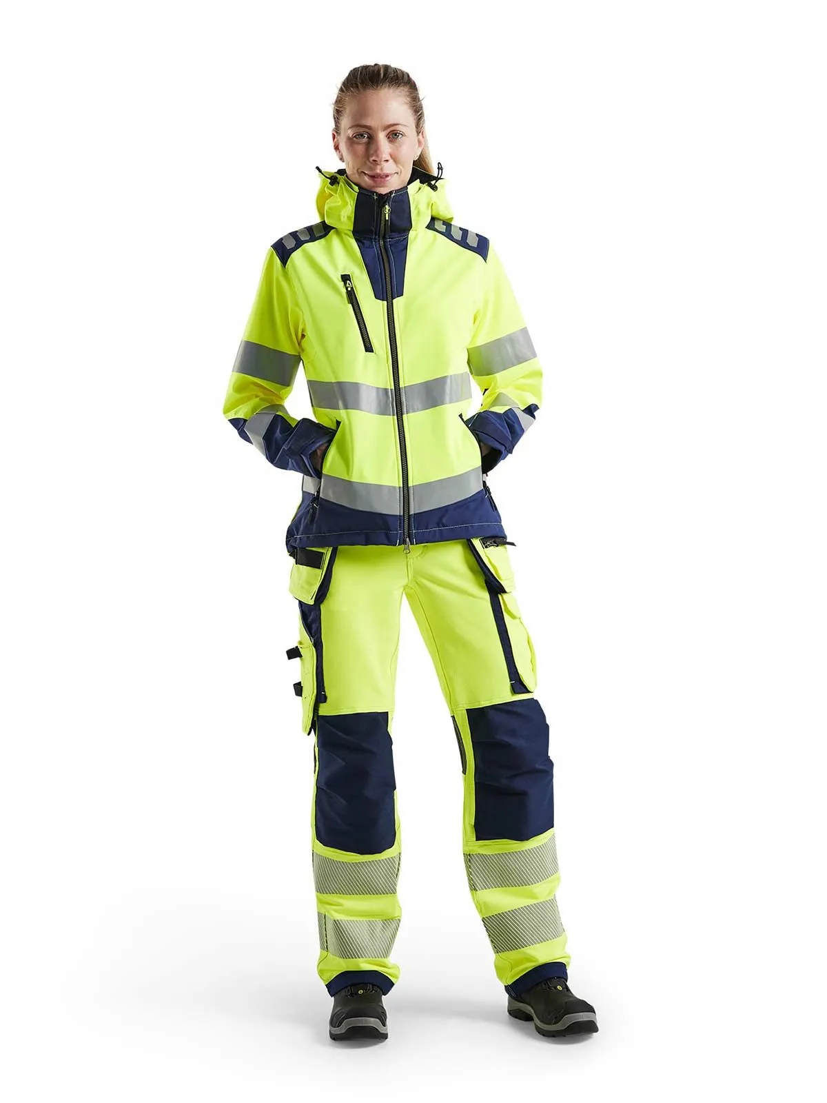 4791-2513 Women's Work Jacket High Vis Softshell - Blåkläder