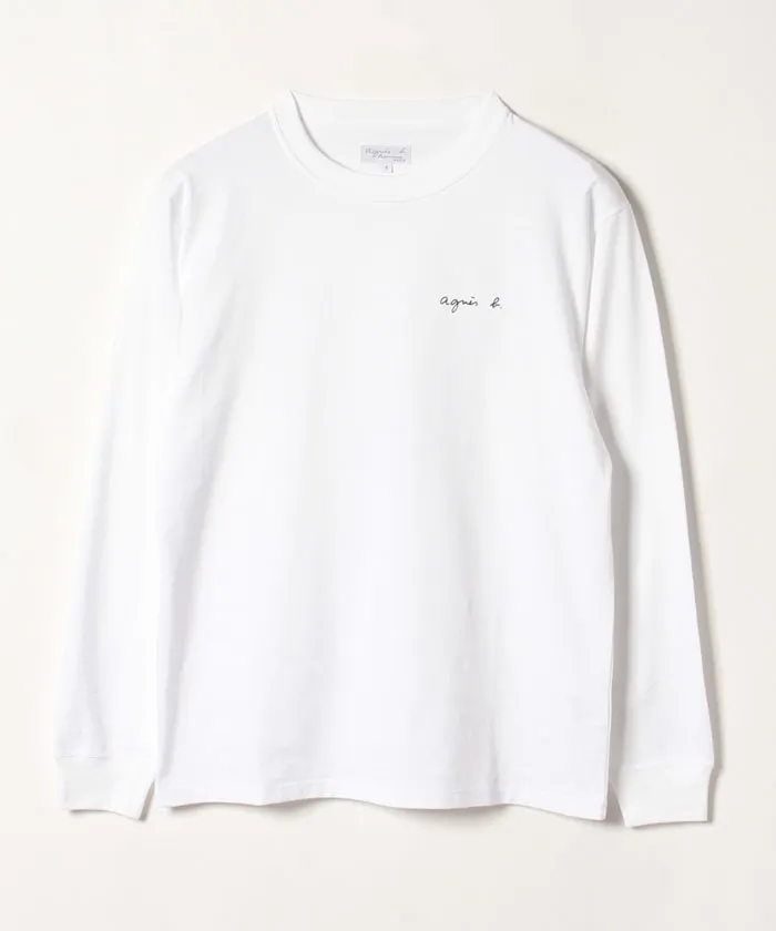 Agnes b  |Unisex Plain Short Sleeves Logo T-Shirts