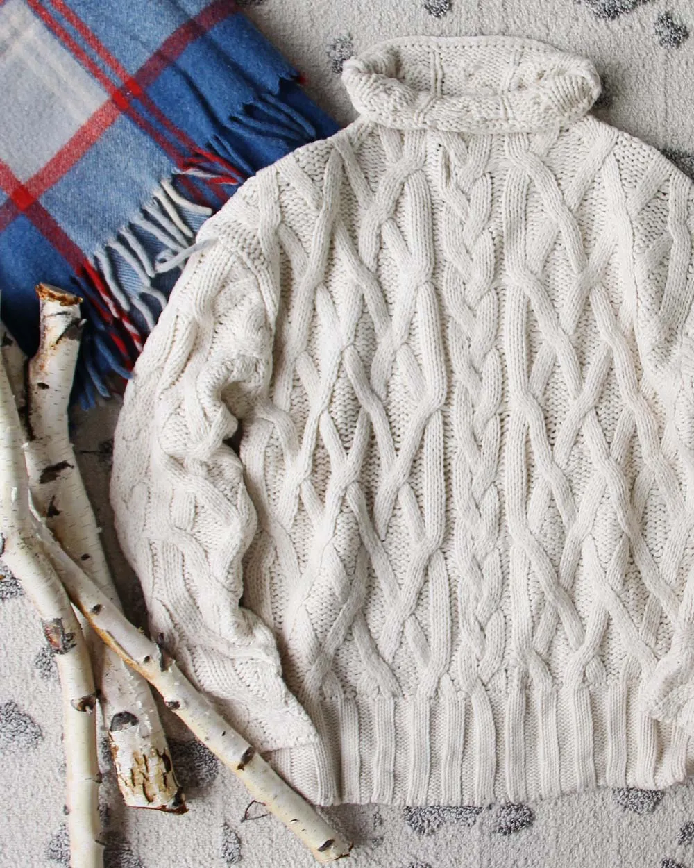 Alaska Fisherman's Sweater in Cream