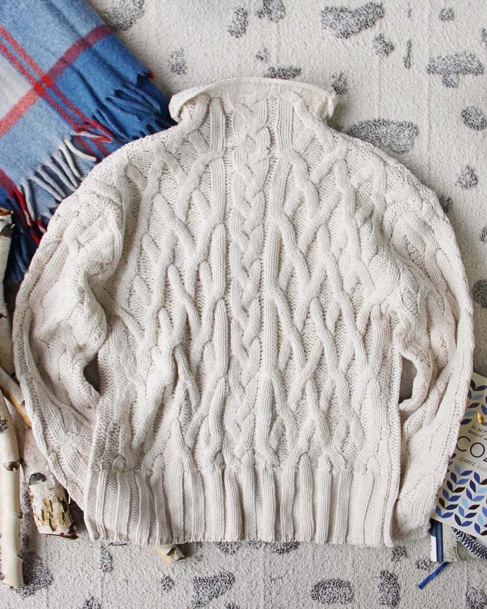 Alaska Fisherman's Sweater in Cream