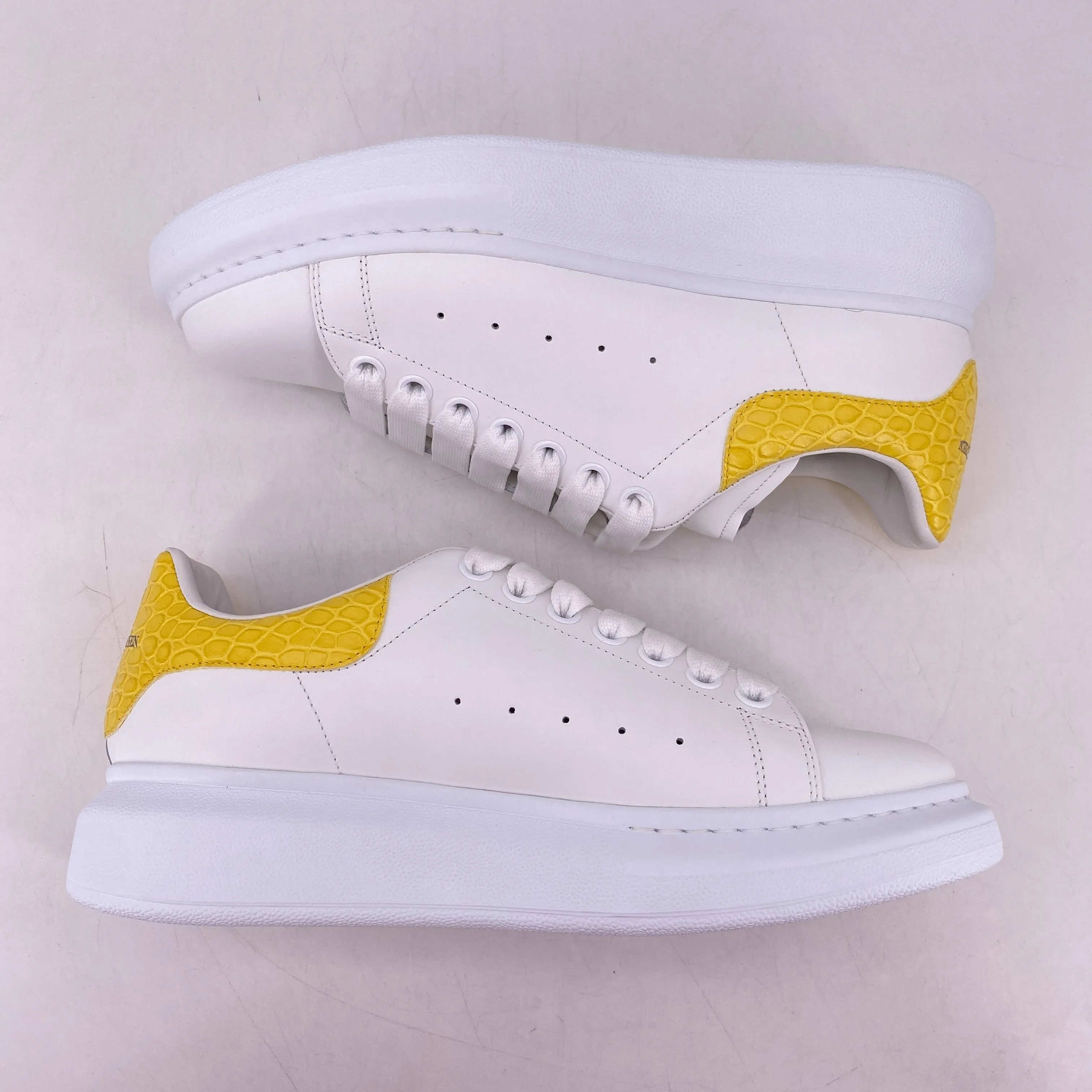 Alexander McQueen Oversized Sneaker Croc Yellow  New Size 40