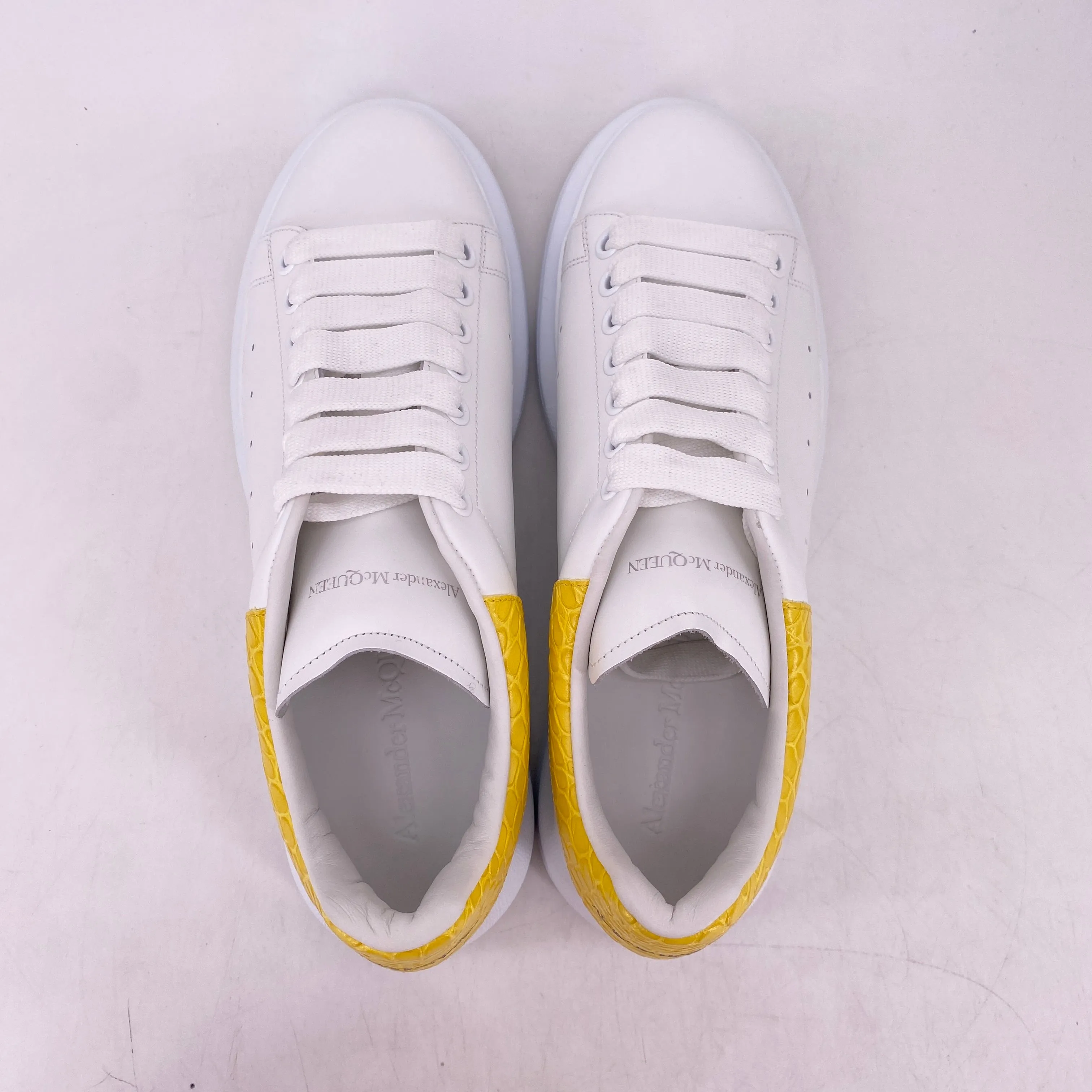 Alexander McQueen Oversized Sneaker Croc Yellow  New Size 40