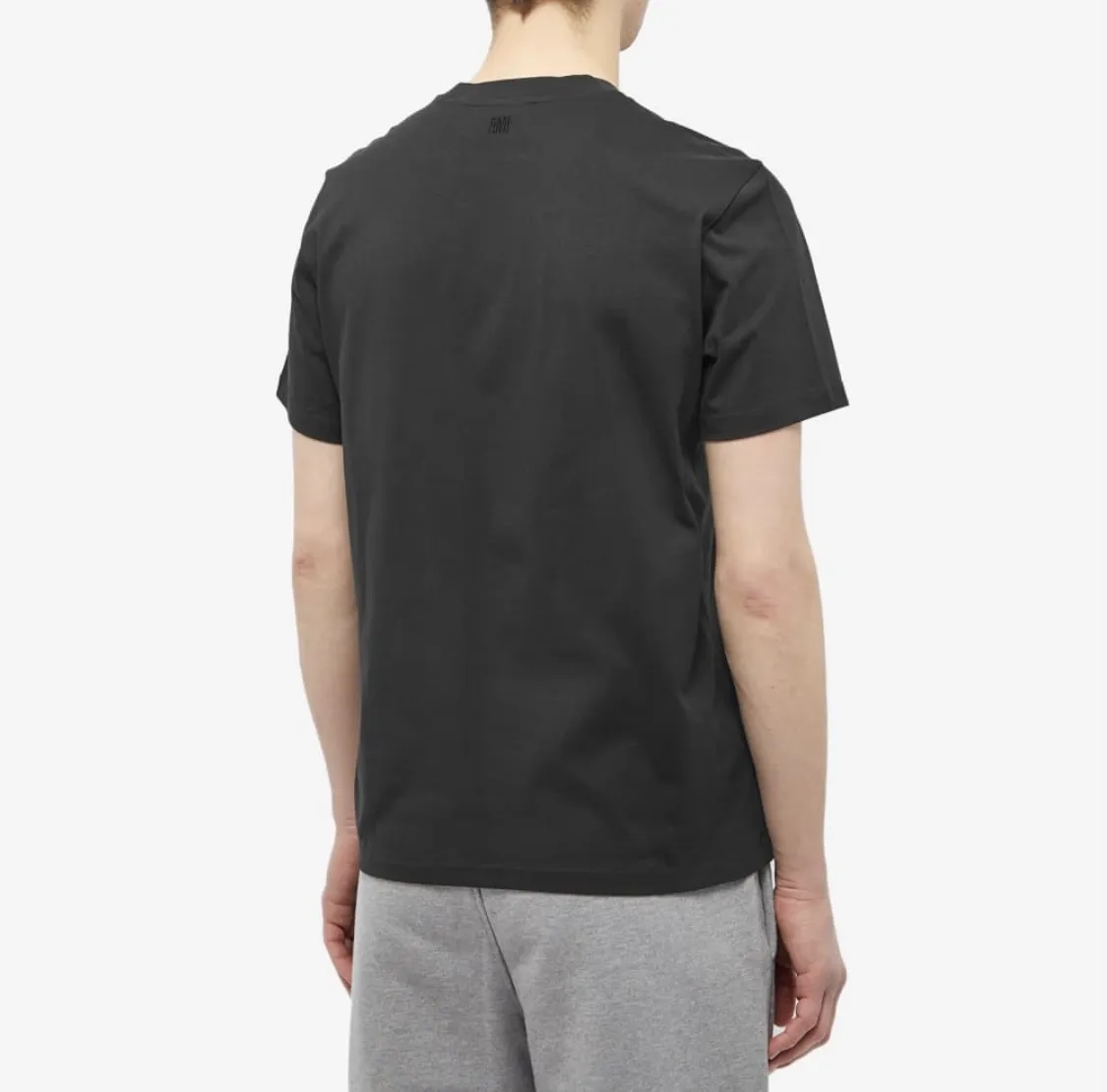 AMI PARIS  |Crew Neck Plain Cotton Logo Designers Crew Neck T-Shirts