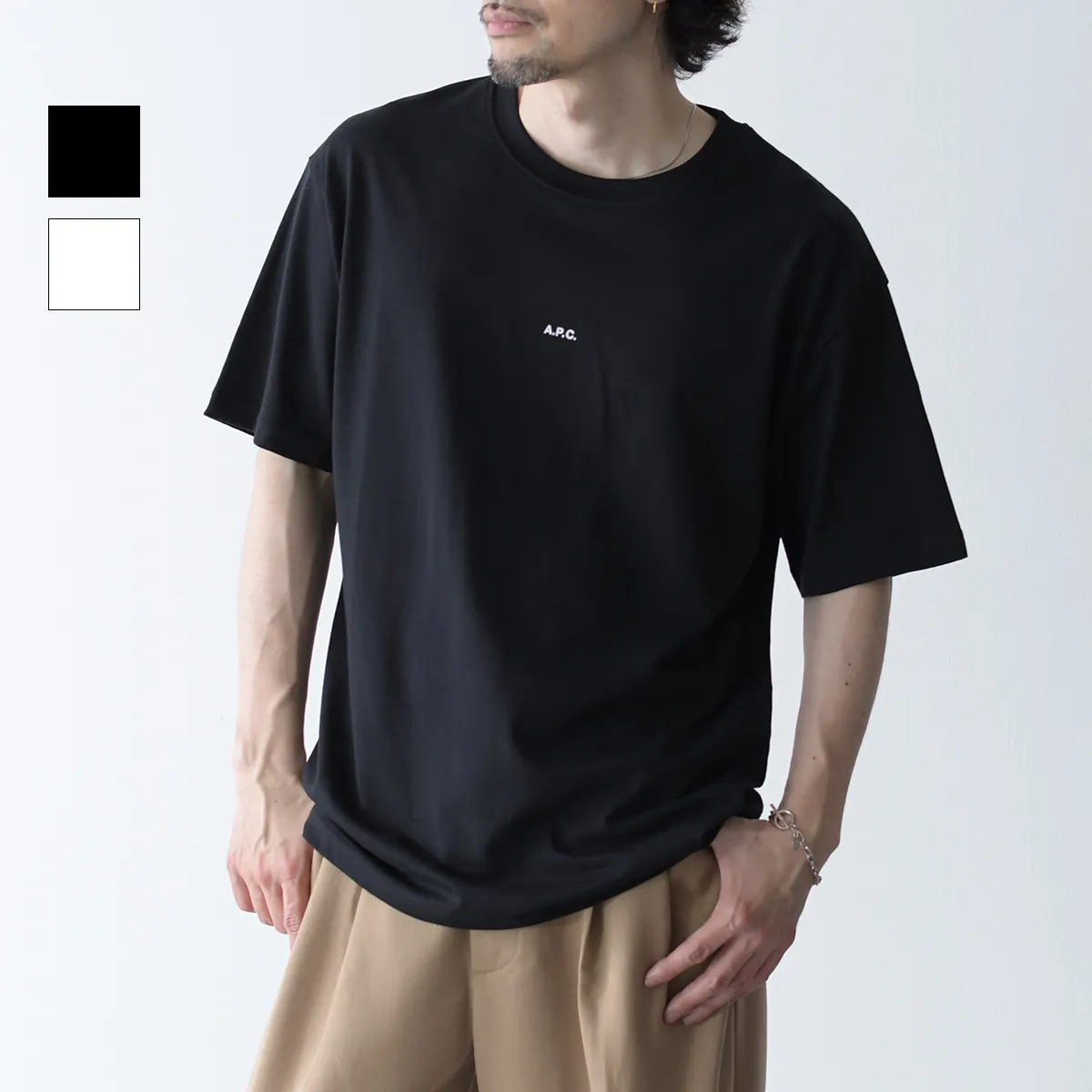 A.P.C.  |Crew Neck Cotton Short Sleeves Logo Designers