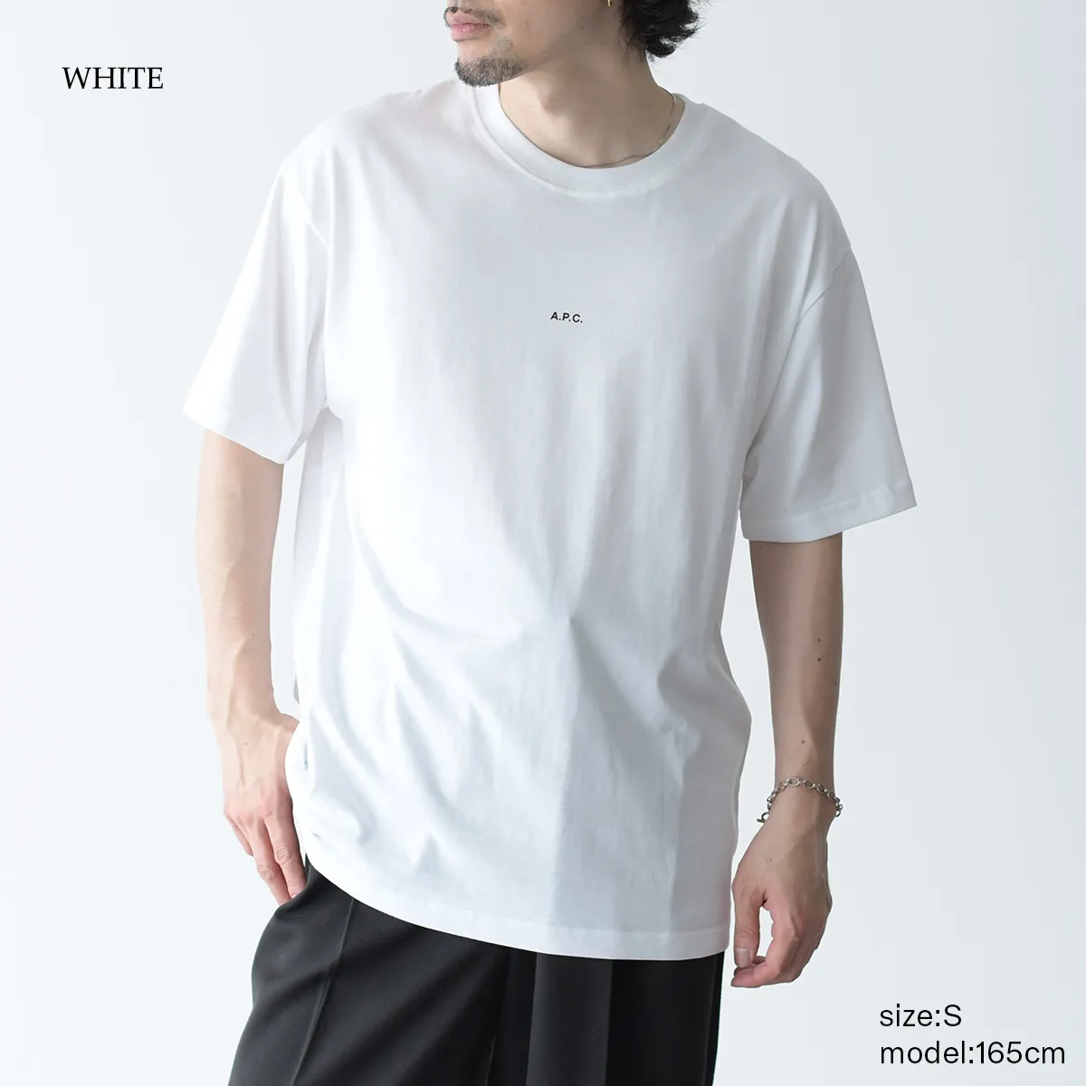 A.P.C.  |Crew Neck Cotton Short Sleeves Logo Designers