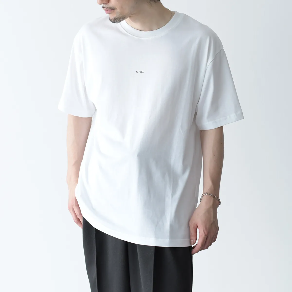 A.P.C.  |Crew Neck Cotton Short Sleeves Logo Designers