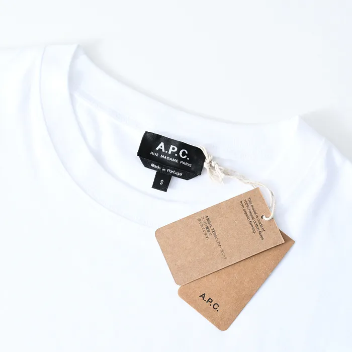 A.P.C.  |Crew Neck Cotton Short Sleeves Logo Designers