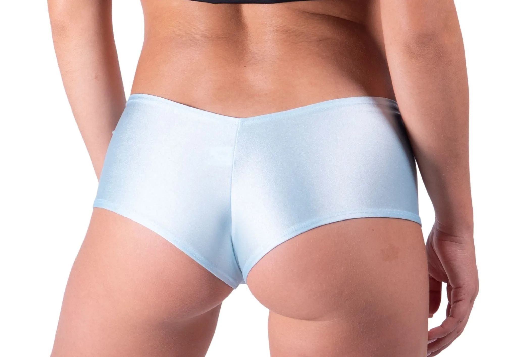 Baby Blue Basic Cheeky Booty Shorts Stripper Clothes