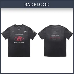 BADBLOOD  |Unisex Street Style Cotton Logo T-Shirts