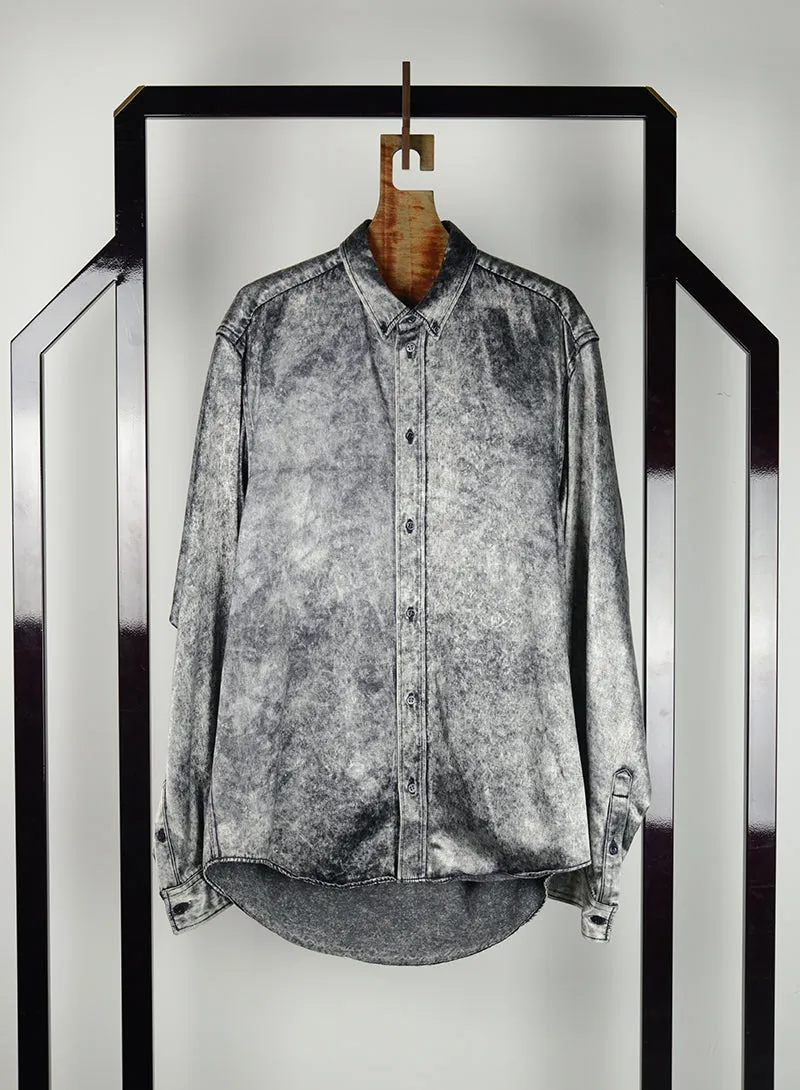 Balenciaga Camicia oversize argento - Tg. 46