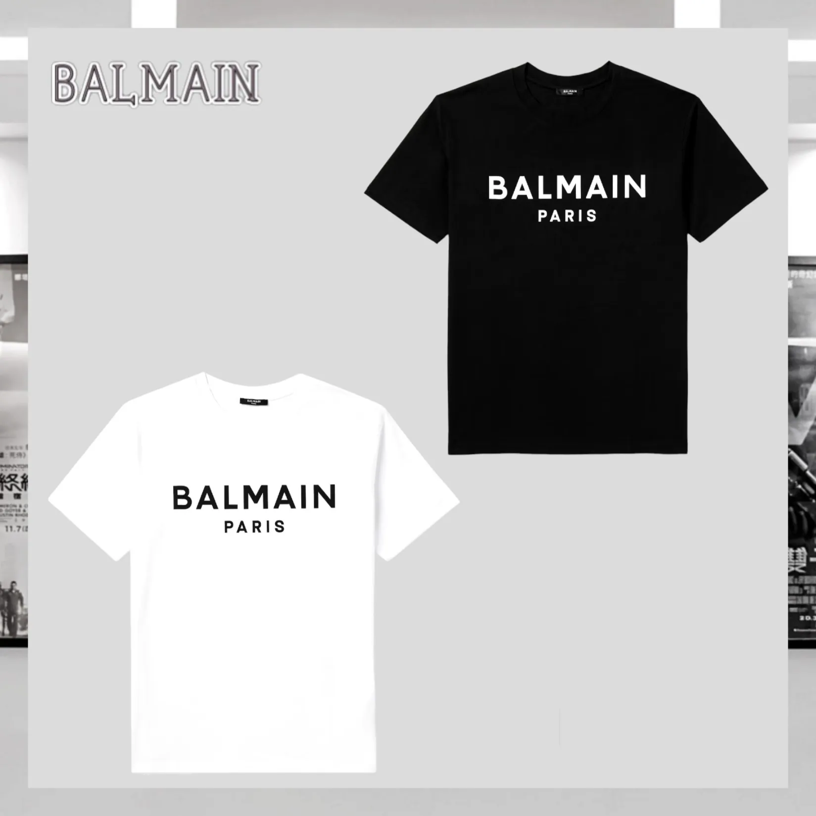 BALMAIN  |Cotton Short Sleeves Logo Luxury T-Shirts