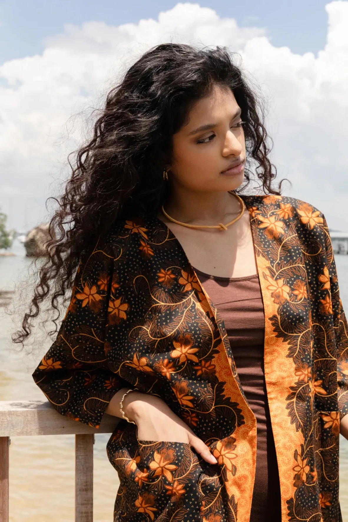 Batik Open Jacket Taman Sari