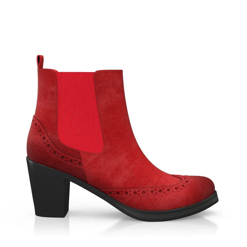 Block Heel Ankle Boots 10132