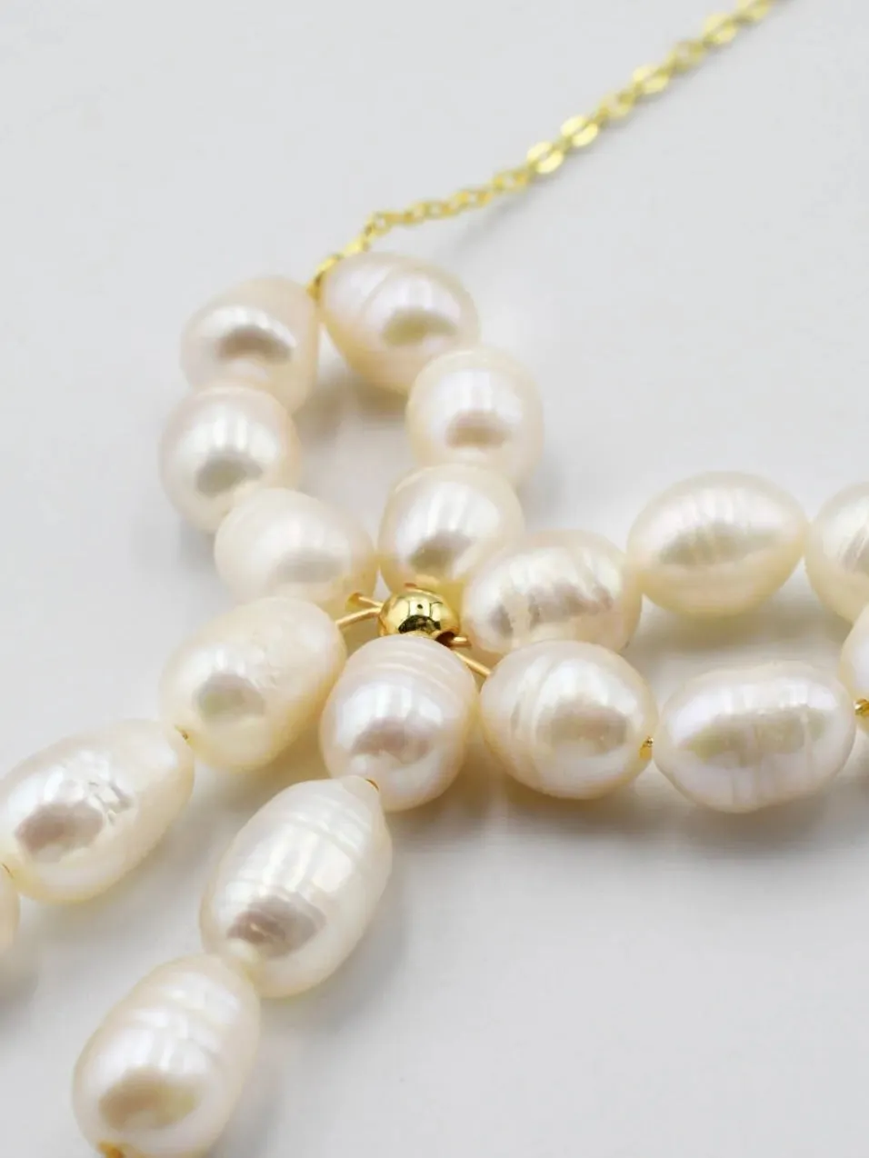 Bow and Pearl Necklace