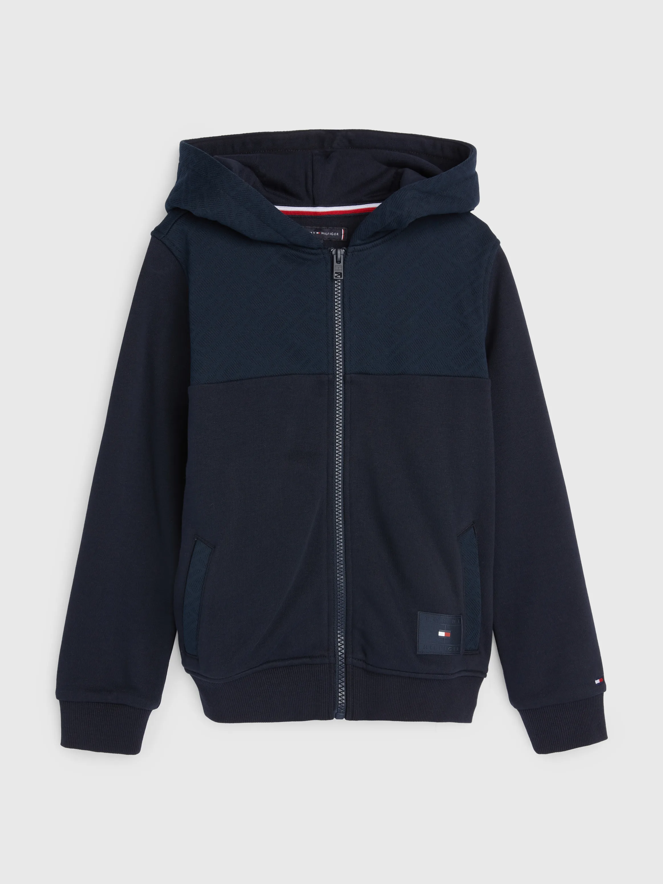 Boys 8-16 Monogram Zip-Thru Hoodies | Sweatshirts & Hoodies | Tommy Hilfiger