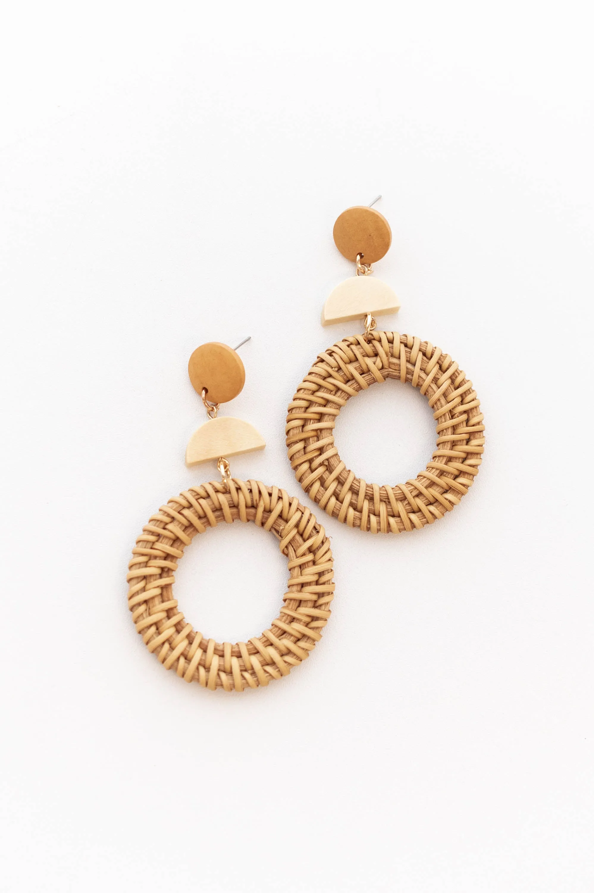 Brunch By the Beach Earrings, Tan