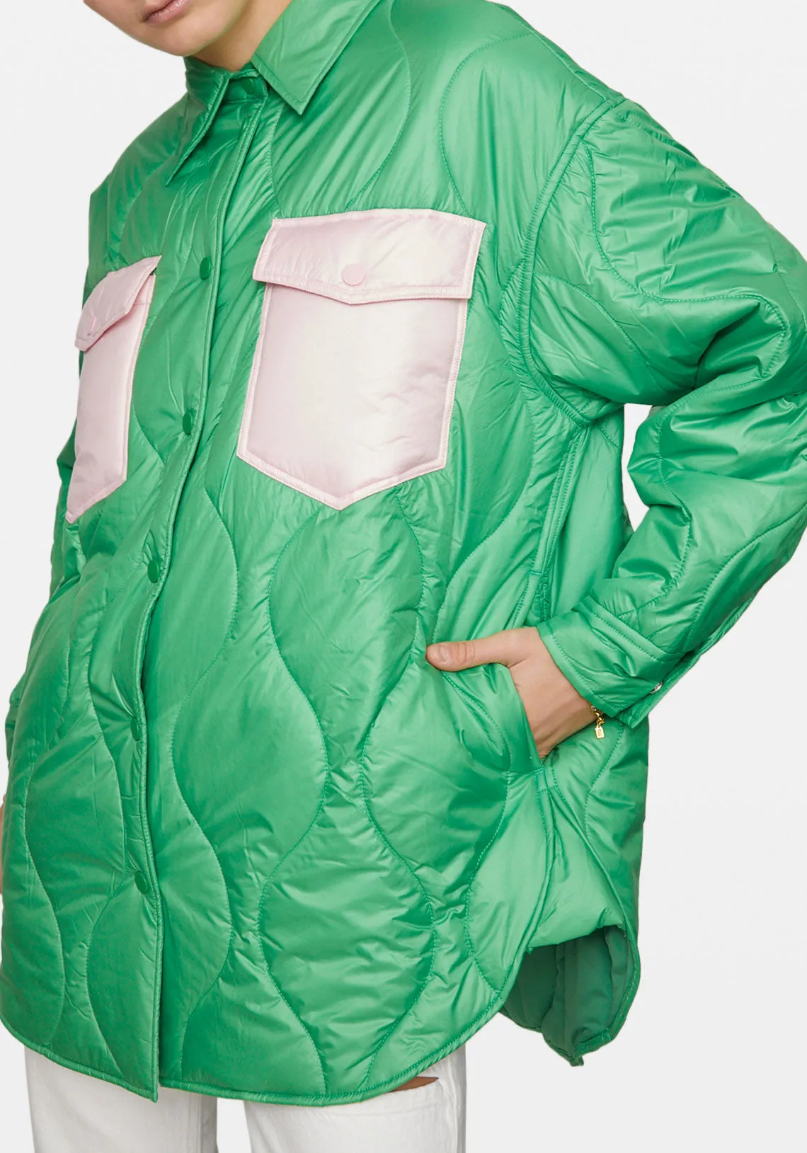 BUCKLEY JACKET GREEN / PINK