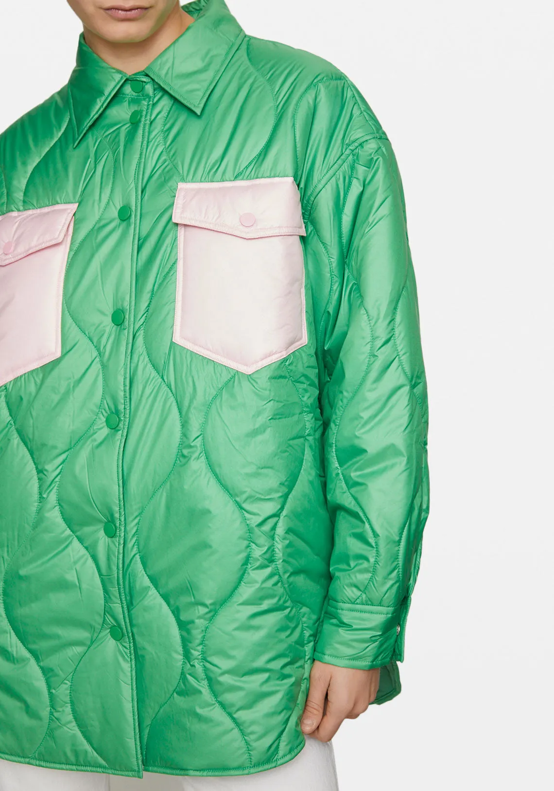 BUCKLEY JACKET GREEN / PINK