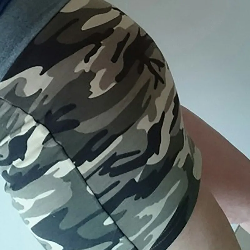 Camouflage Slim Mini Short