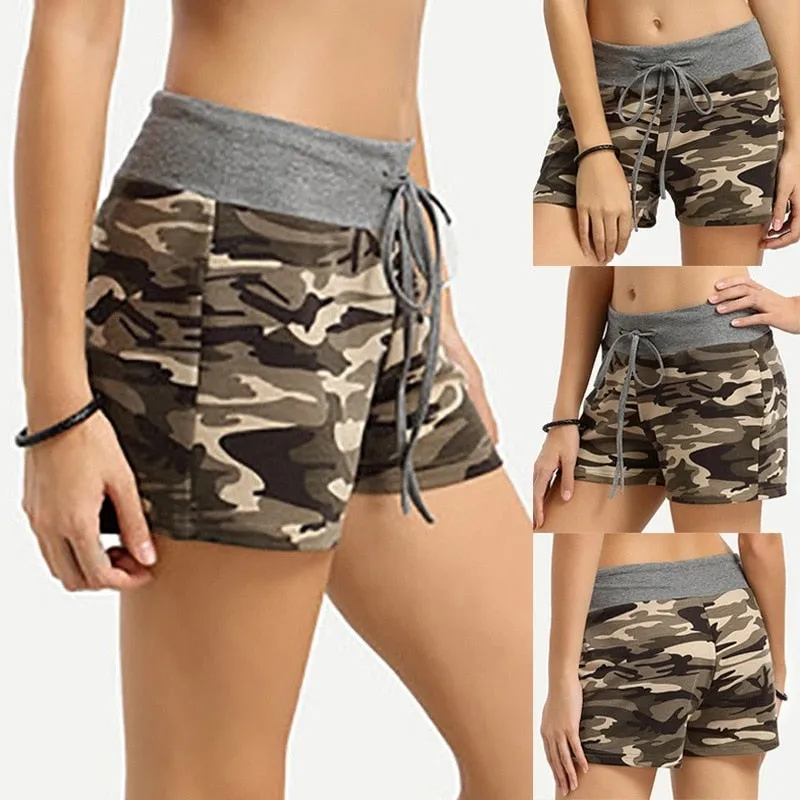 Camouflage Slim Mini Short