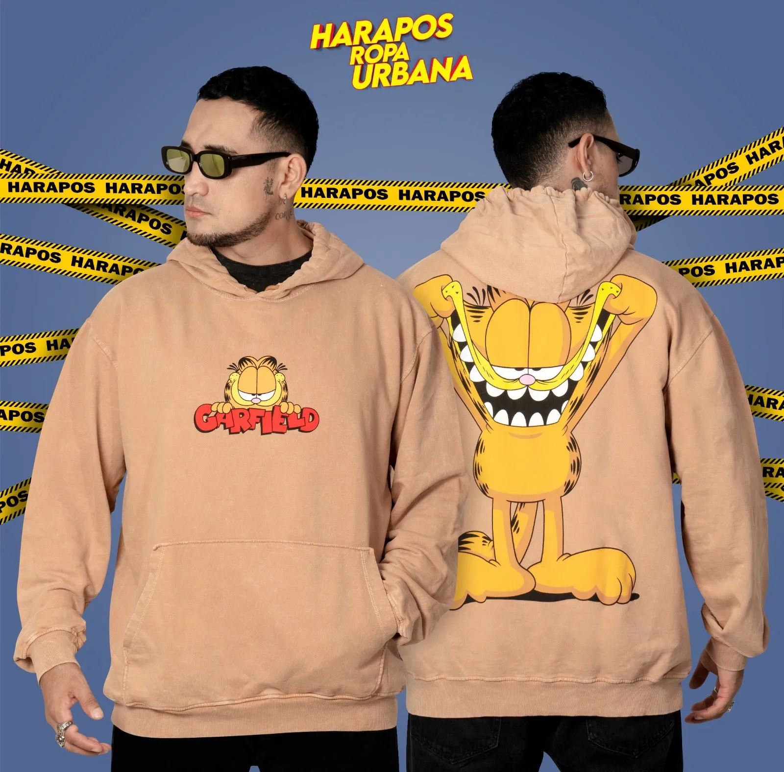 Canguro Dr. Mono oversize garfield crema taidai