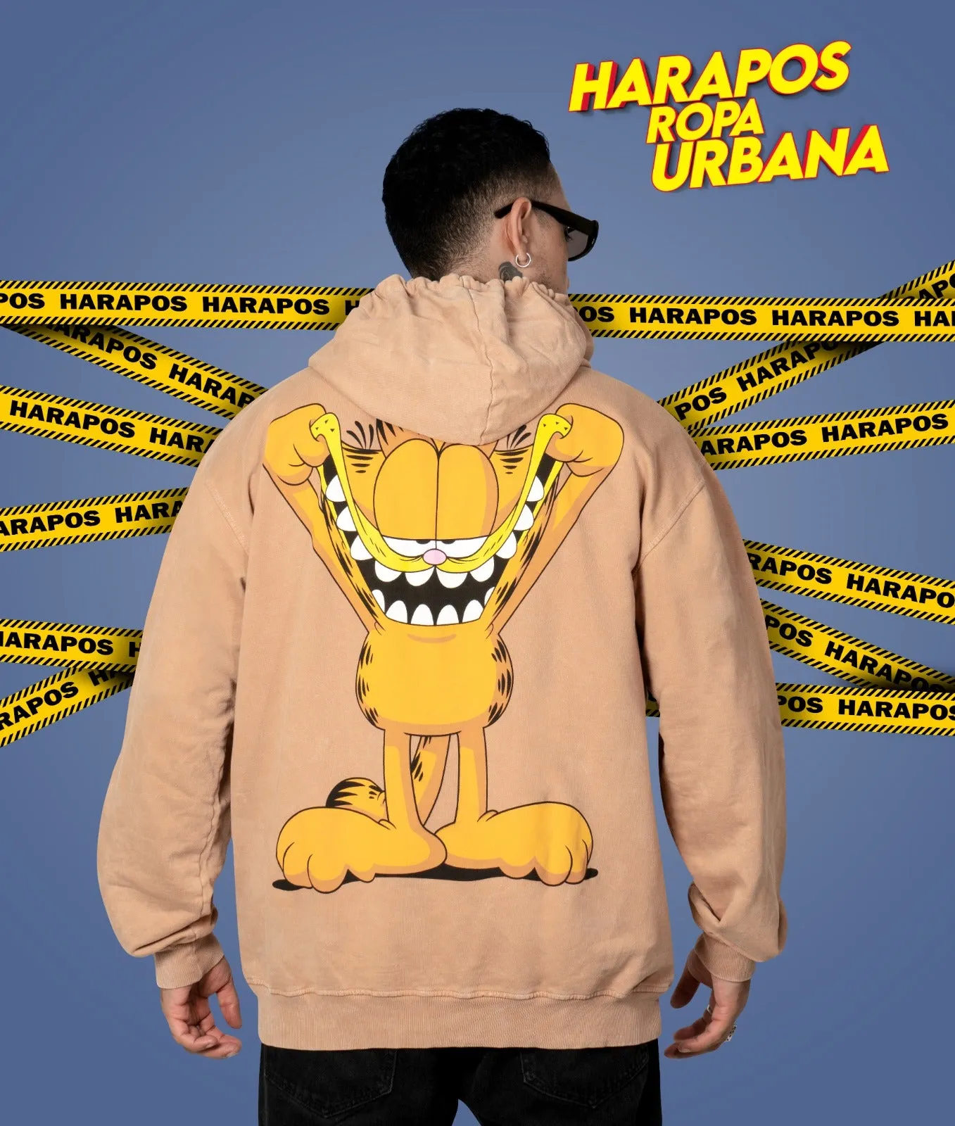 Canguro Dr. Mono oversize garfield crema taidai