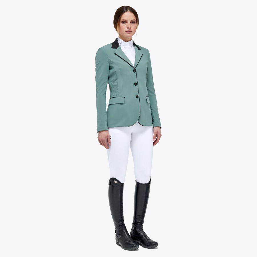 Cavalleria Toscana perforated GP riding jacket 1B00 Petrol