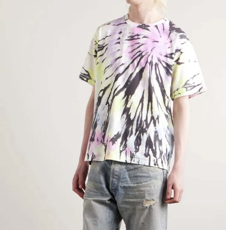 CELINE  |Tie-dye Cotton Logo Luxury T-Shirts