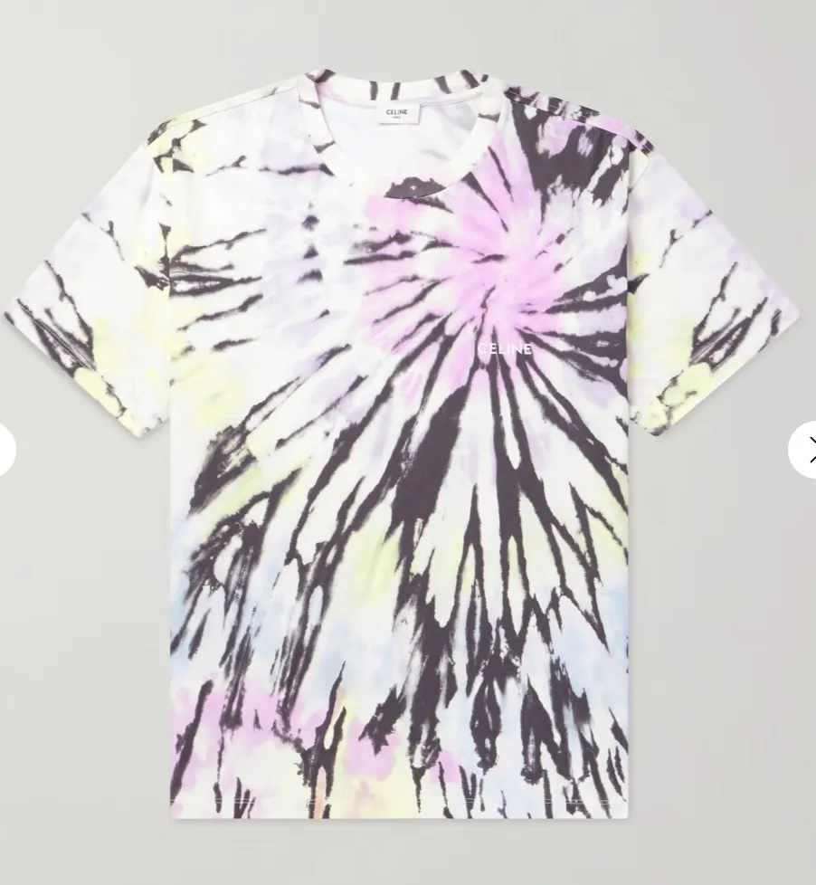 CELINE  |Tie-dye Cotton Logo Luxury T-Shirts