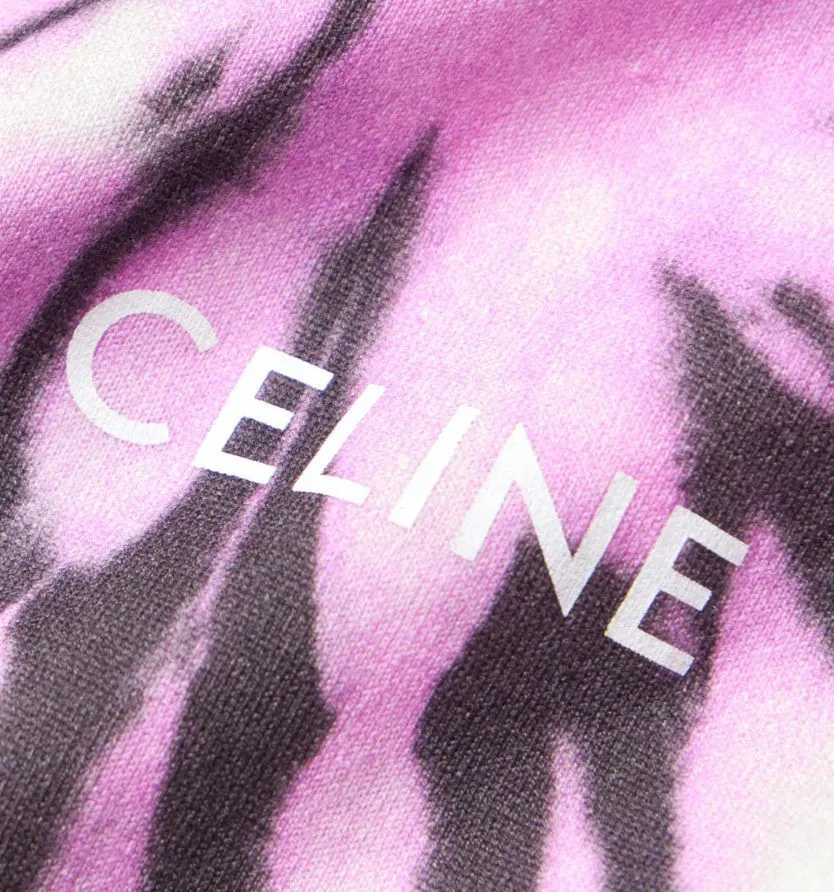 CELINE  |Tie-dye Cotton Logo Luxury T-Shirts