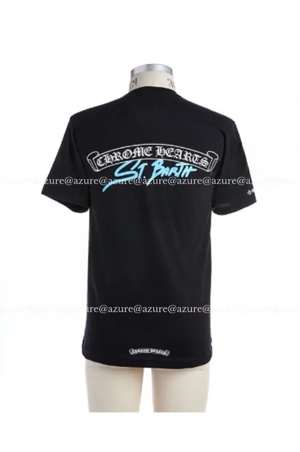 CHROME HEARTS  |U-Neck Plain Short Sleeves Logo T-Shirts