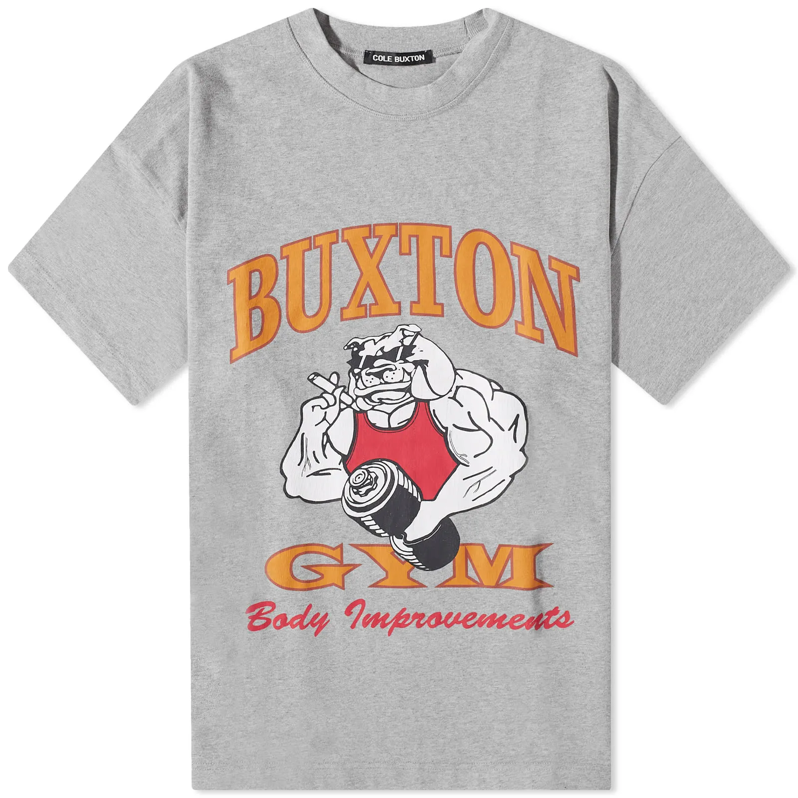 Cole Buxton Bulldog T-ShirtGrey Marl