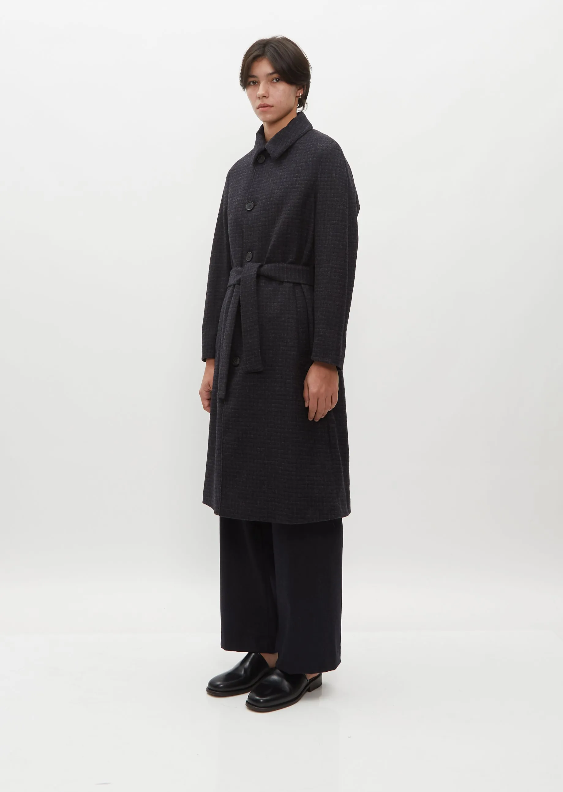 Collection Wool Grid Coat