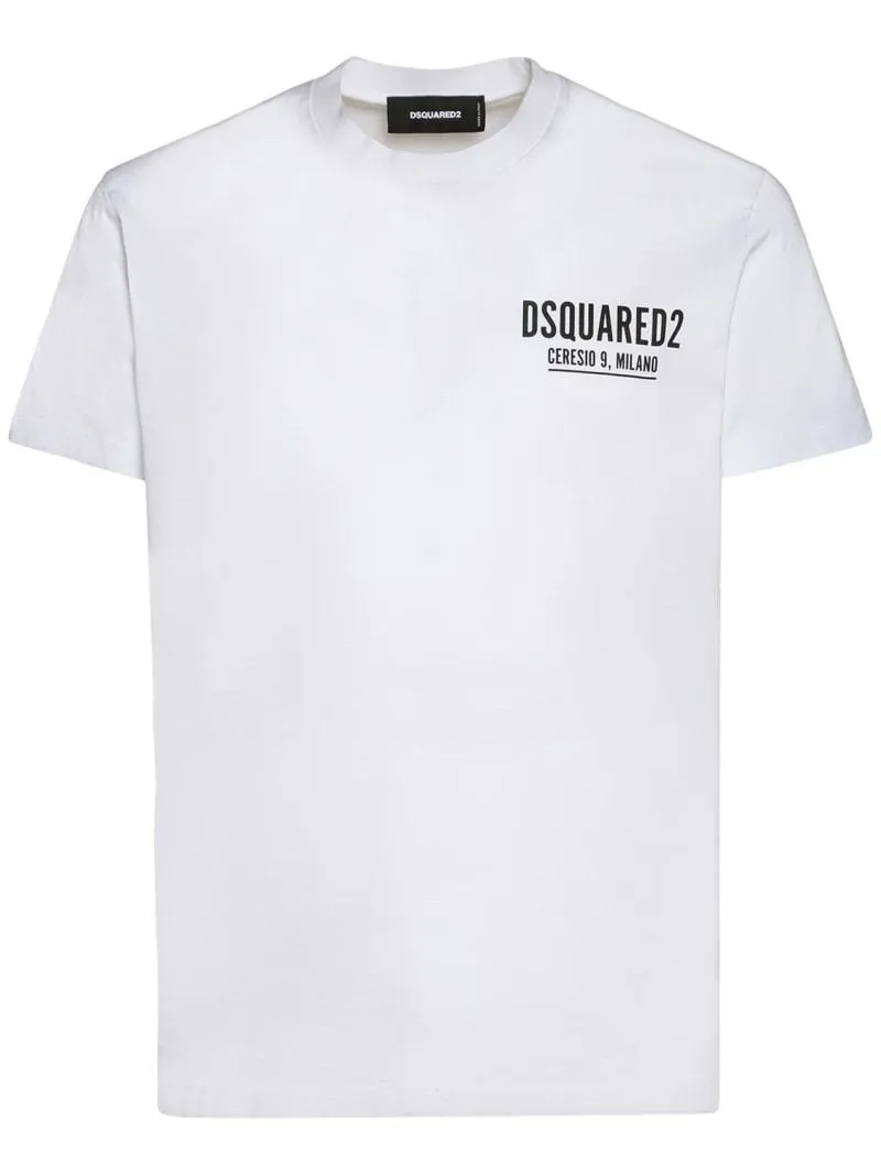 D SQUARED2  |Cotton Short Sleeves Logo Luxury T-Shirts