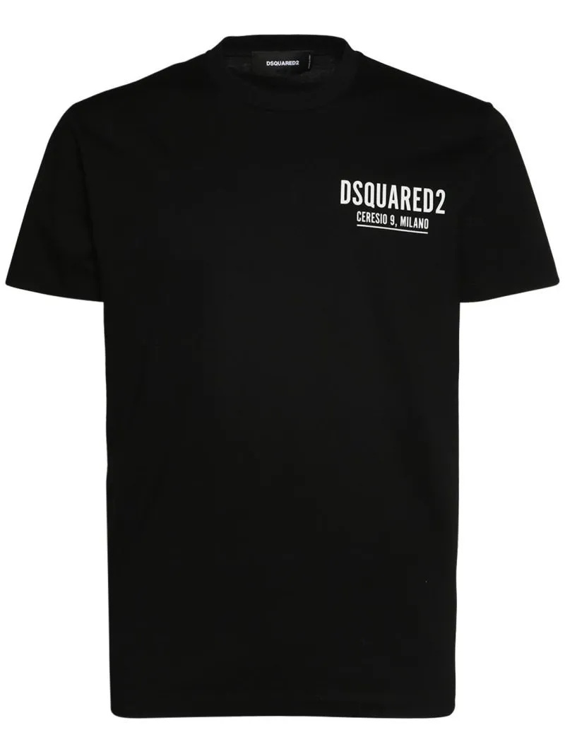 D SQUARED2  |Cotton Short Sleeves Logo Luxury T-Shirts