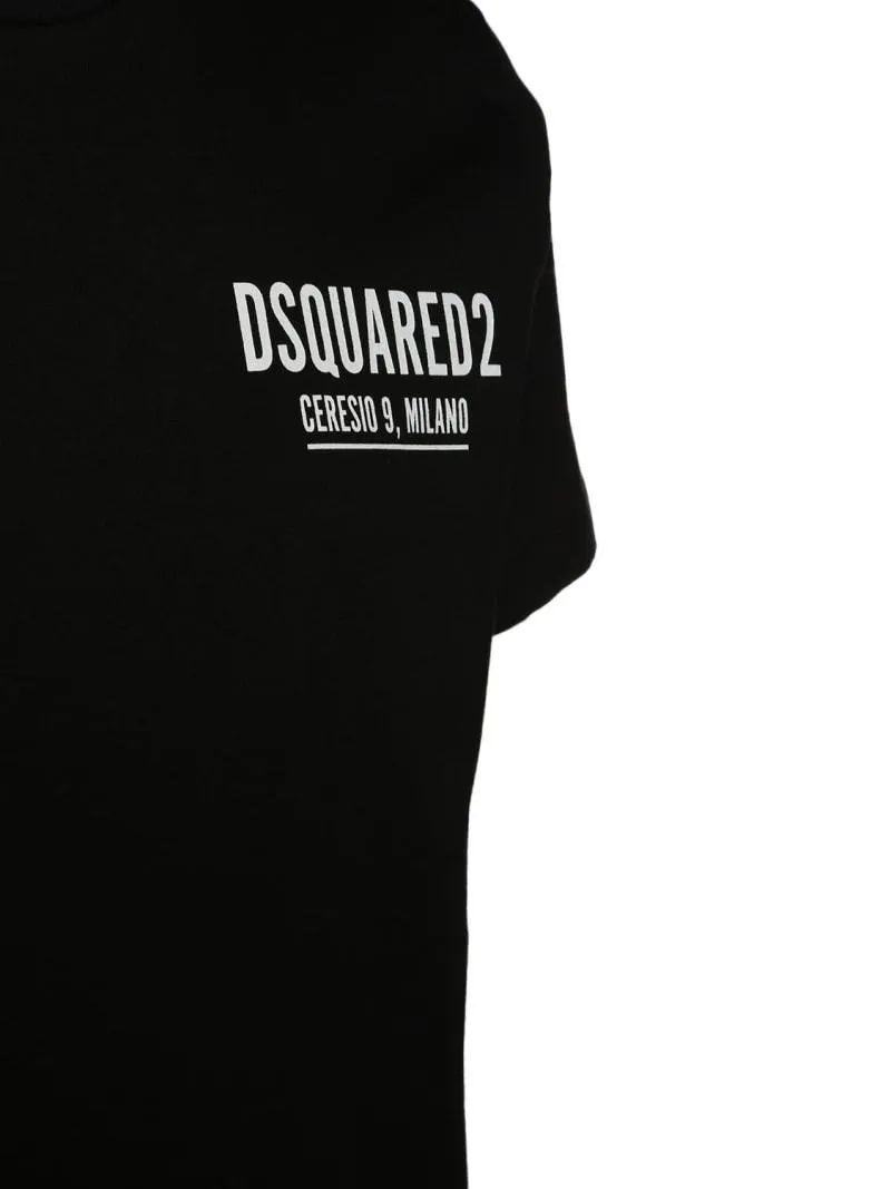 D SQUARED2  |Cotton Short Sleeves Logo Luxury T-Shirts