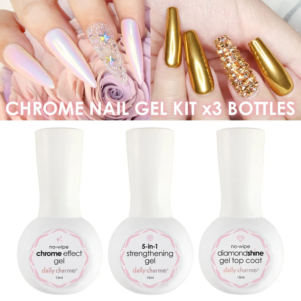 Daily Charme Chrome Nail Gel Kit