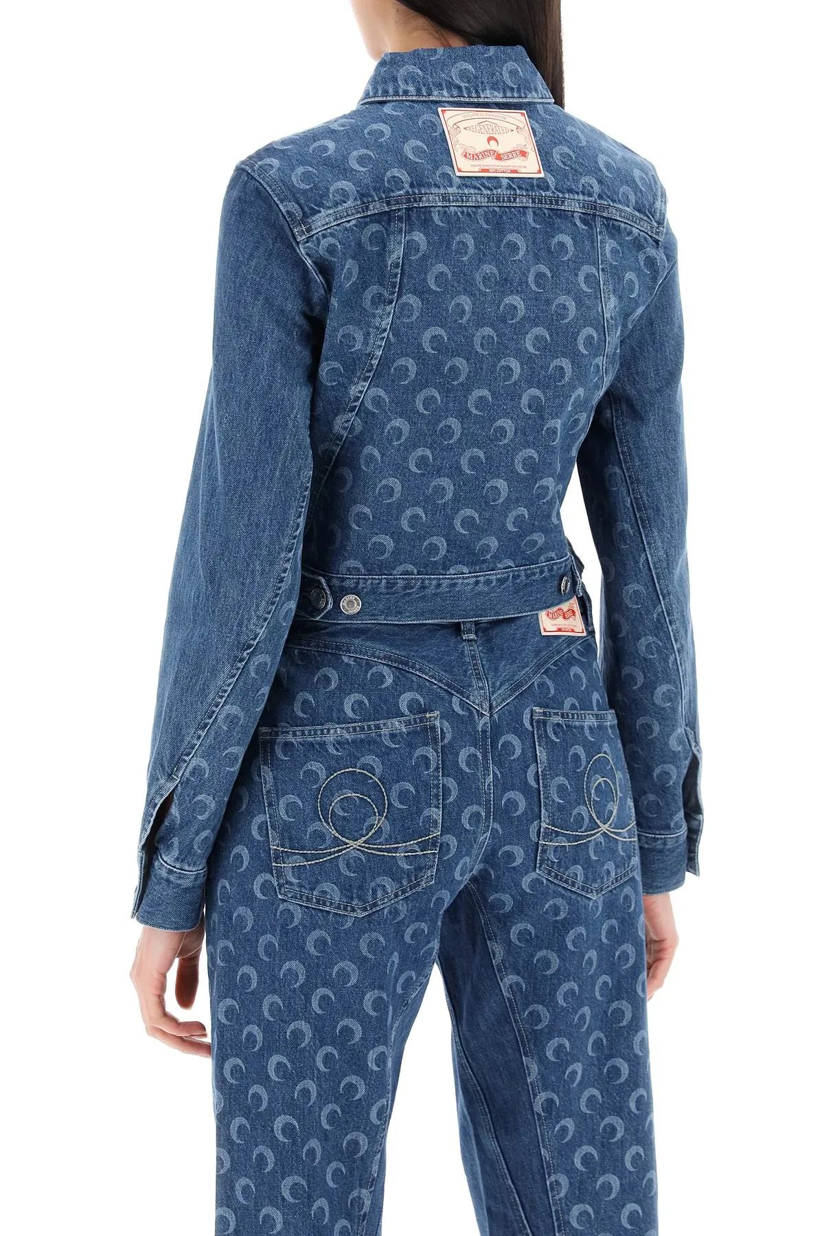 denim regenerated all over moon jacket WJA041 DDEN0001 BLUE