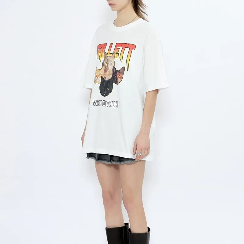 Fallett  |Unisex Street Style Cotton Short Sleeves Logo T-Shirts