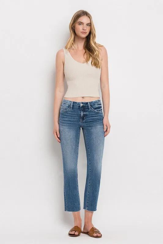 FINAL SALE - Vervet Midrise Slim Straight Jeans