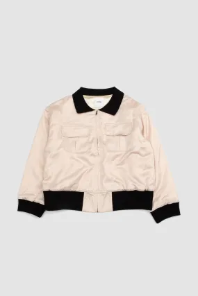 FOUND Daman Satin Jacket Cream