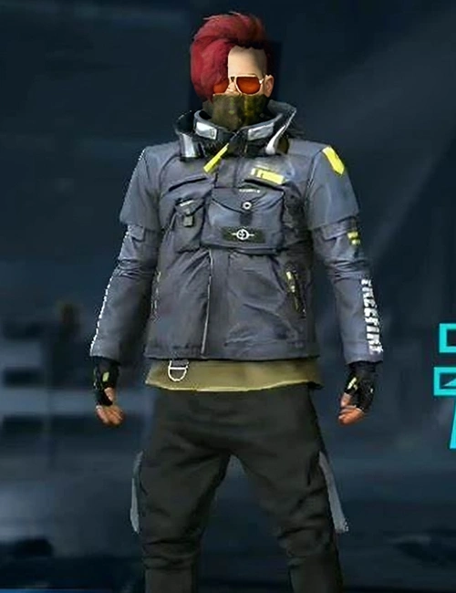 Free Fire Techwear Grey Jacket | William Jacket