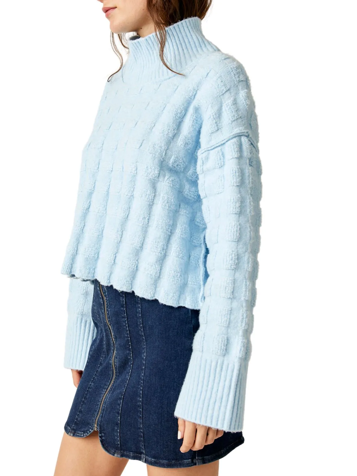 Free People Soul Search Sweater in Angel Falls