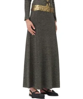 Ganni Sparkle Rib Maxi Skirt