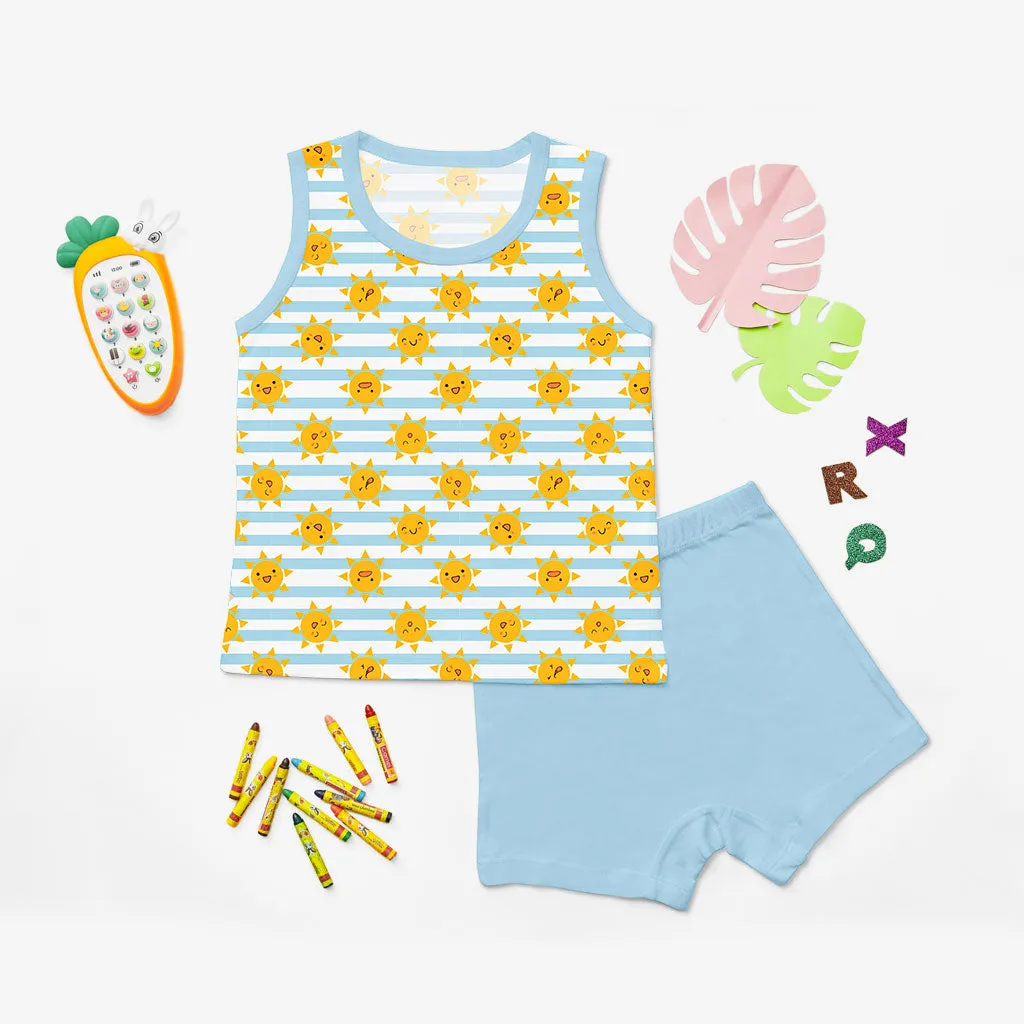 Glow Top & Shorts Set - Sunny Bliss