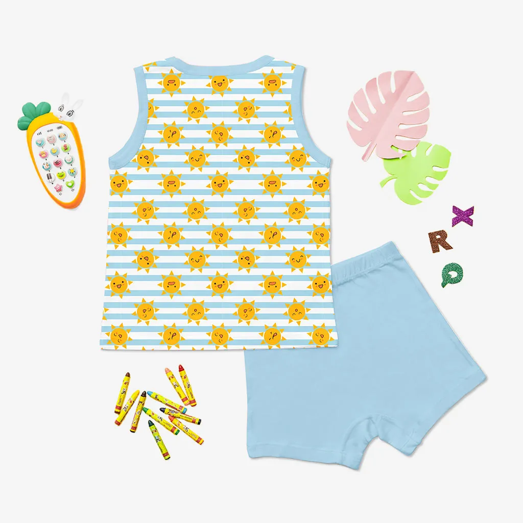 Glow Top & Shorts Set - Sunny Bliss