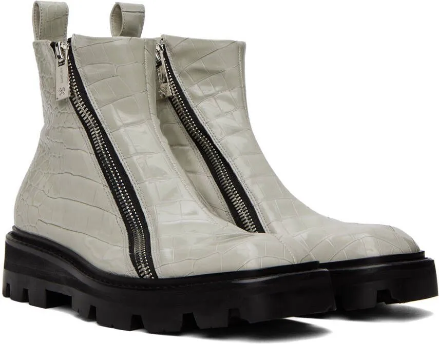 GmbH Gray Ergonomic Boots