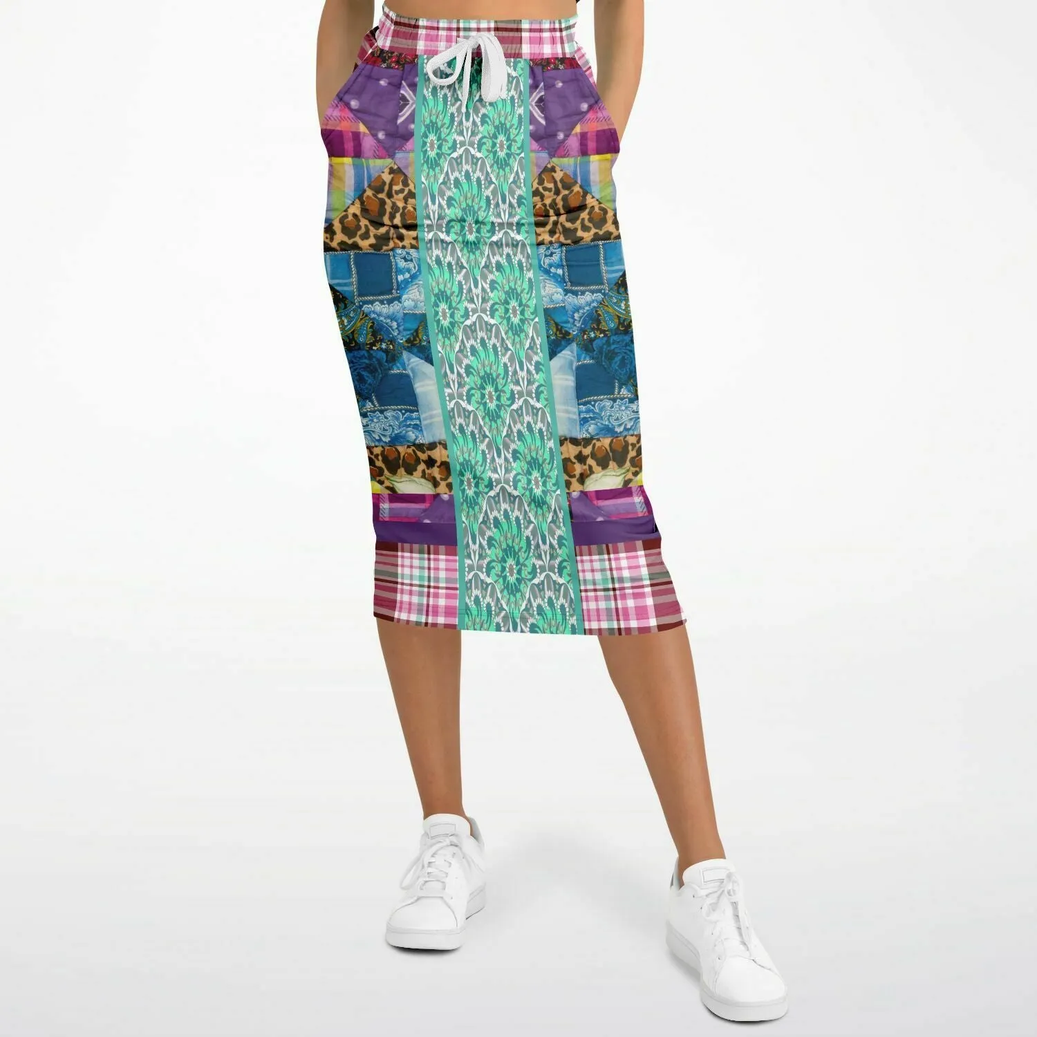 Gypsy Queen Purple Eco-Poly Long Pocket Skirt