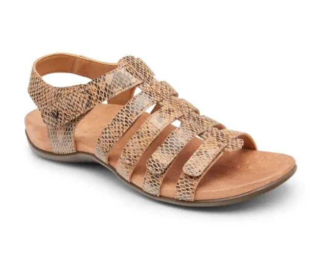 HARISSA SNAKE SANDAL Wheat